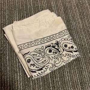 White Paisley Bandana